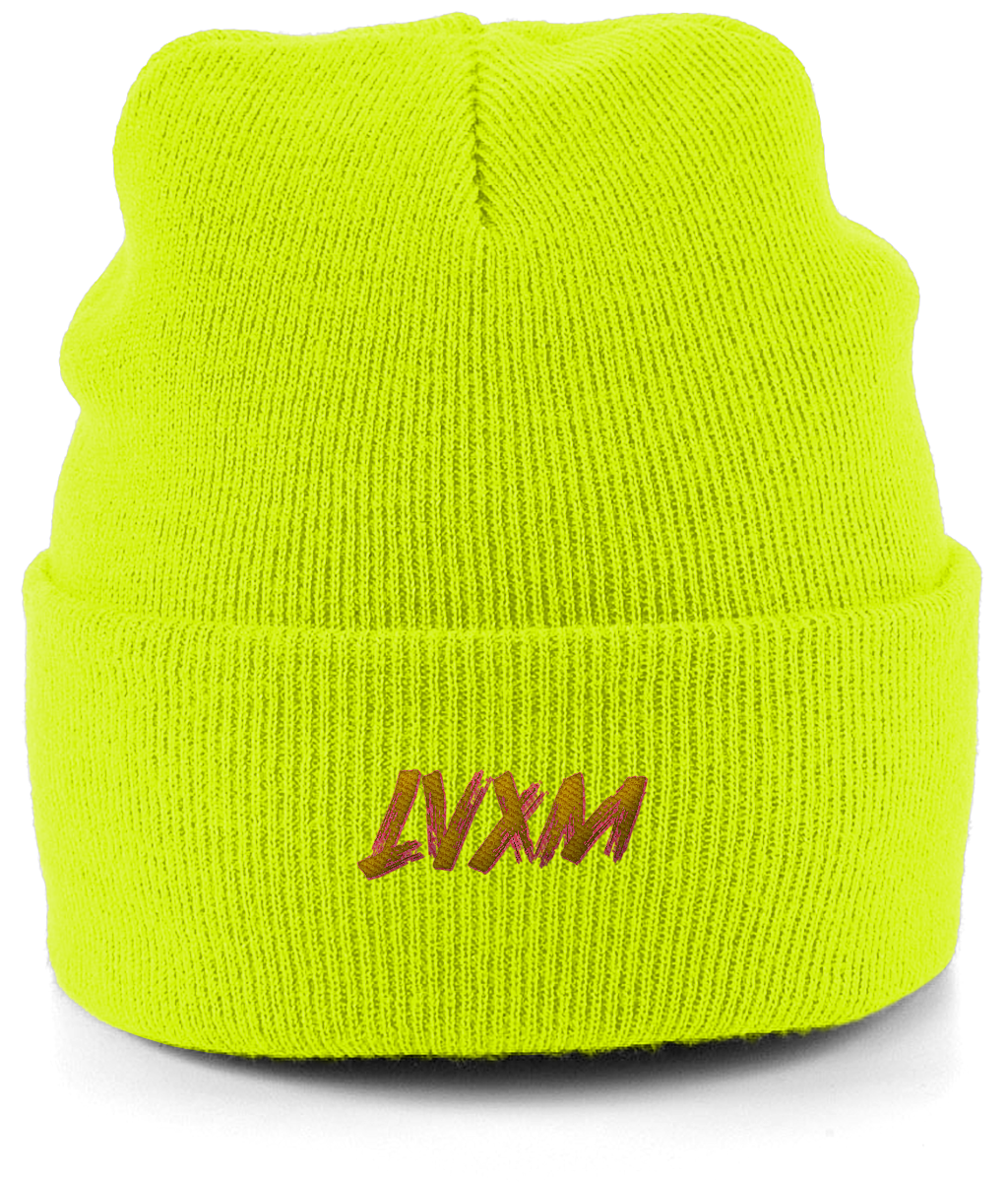 LVXM Beanie Yellow Logo